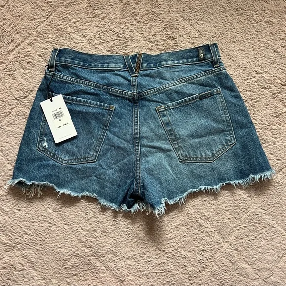 NWT 7 for all Mankind Monroe Cutoff Shorts Women’s Size 28